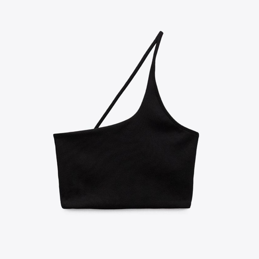 Asymmetric crop top | ZARA